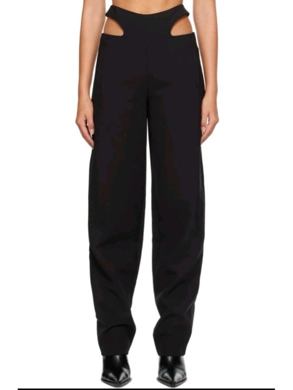 Dion Lee Y Front Buckle Pant Trousers XXS Black